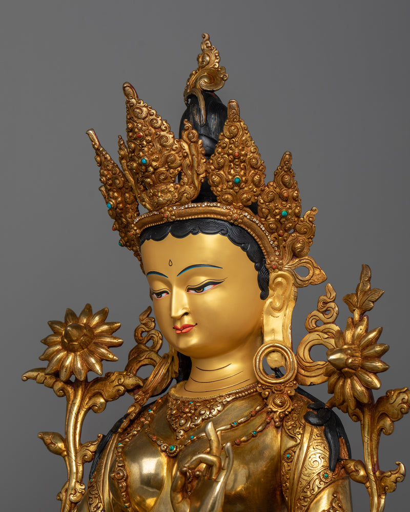 serene green-tara-sculpture