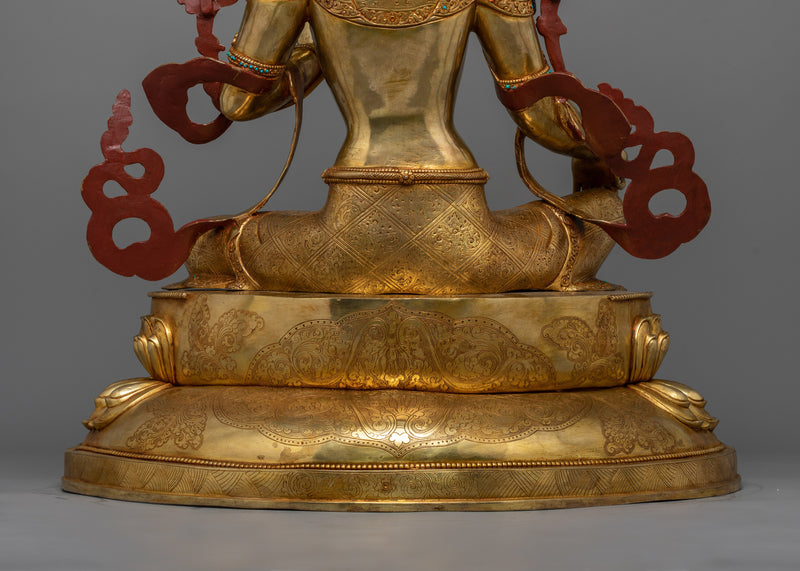 Serene Green Tara Sculpture | Sanctuary of Compassion