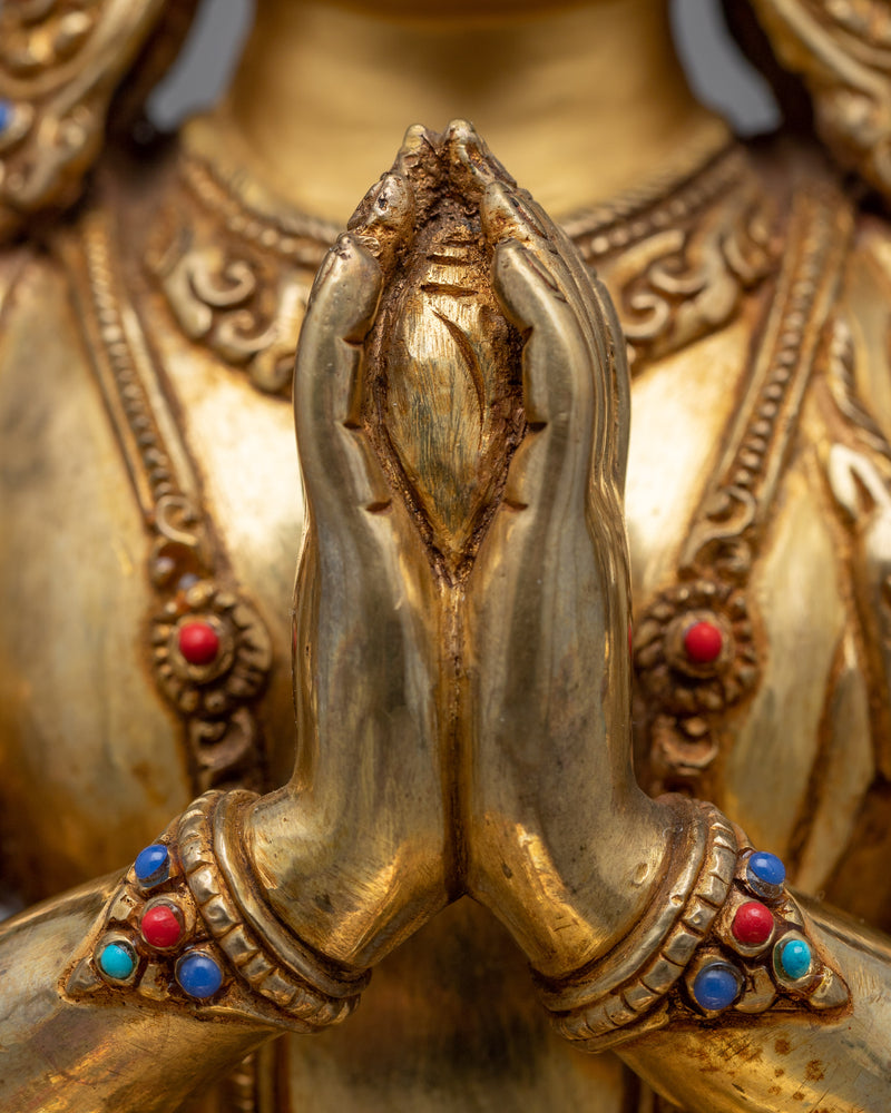 Divine Chenrezig Sculpture | Himalayan Buddhist Statue