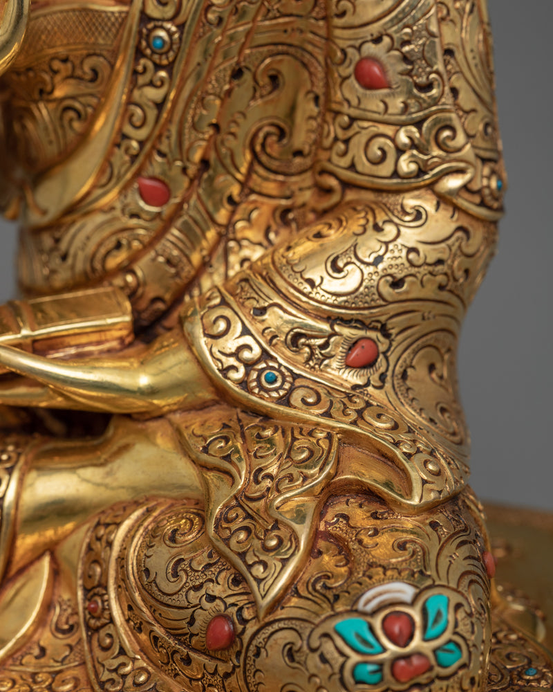 Guru Rinpoche with Trisong Detsen & Santaraksita Sculpture Set | Foundations of Tibetan Buddhism