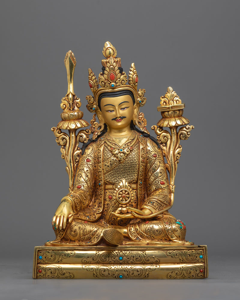 Guru Rinpoche with Trisong Detsen & Santaraksita Sculpture Set | Foundations of Tibetan Buddhism