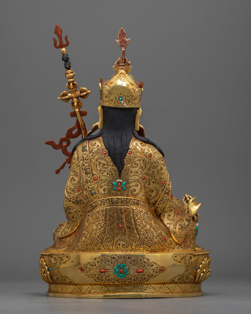 Guru Rinpoche with Trisong Detsen & Santaraksita Sculpture Set | Foundations of Tibetan Buddhism