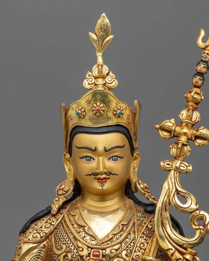 Guru Rinpoche with Trisong Detsen & Santaraksita Sculpture Set | Foundations of Tibetan Buddhism