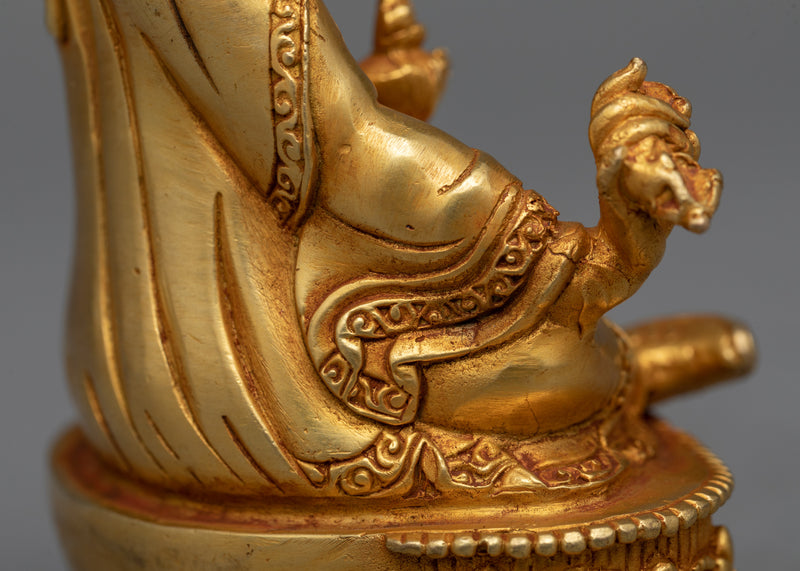 Sacred 16cm Guru Rinpoche Statue | Embodiment of Tantric Mastery