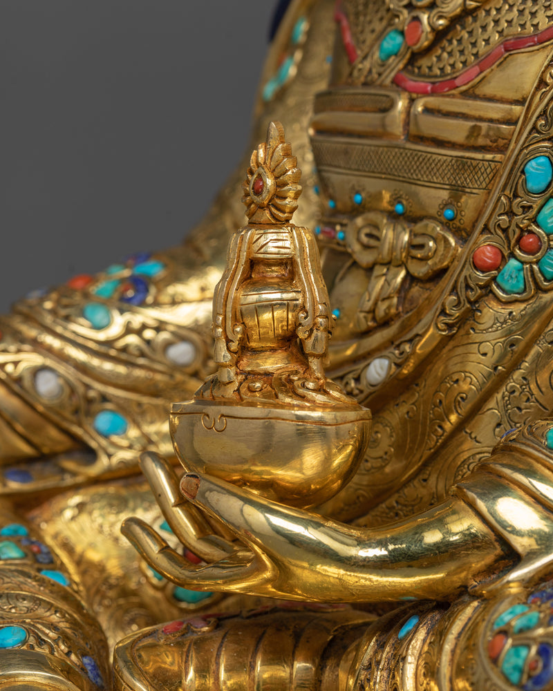 Majestic 56cm Guru Rinpoche Statue | Master of Tantric Buddhism in Splendid Detail