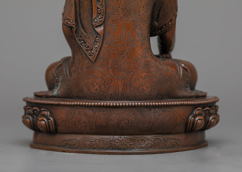 Timeless Shakyamuni Buddha Brown Statue | Essence of Enlightenment