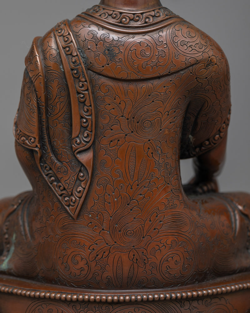 Timeless Shakyamuni Buddha Brown Statue | Essence of Enlightenment