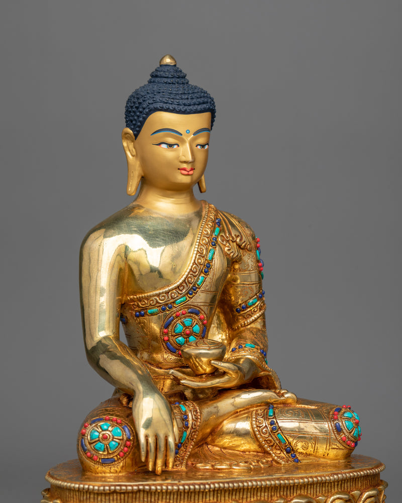 shakyamuni-buddha-gilt sculpture