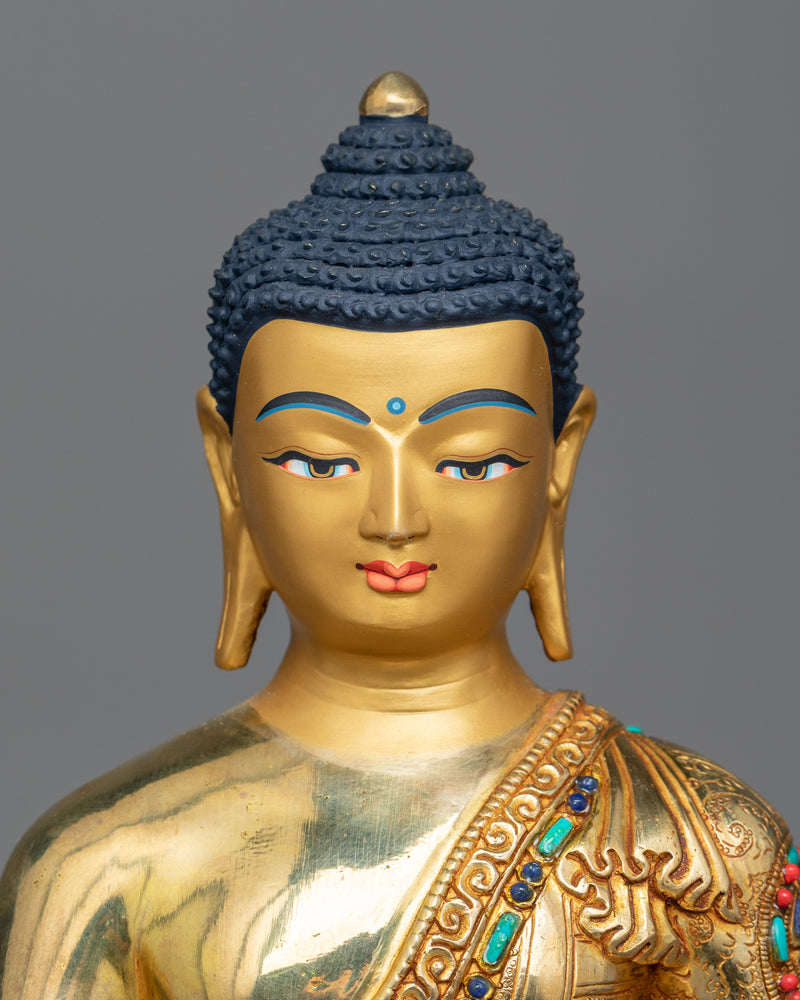 shakyamuni-buddha-gilt sculpture