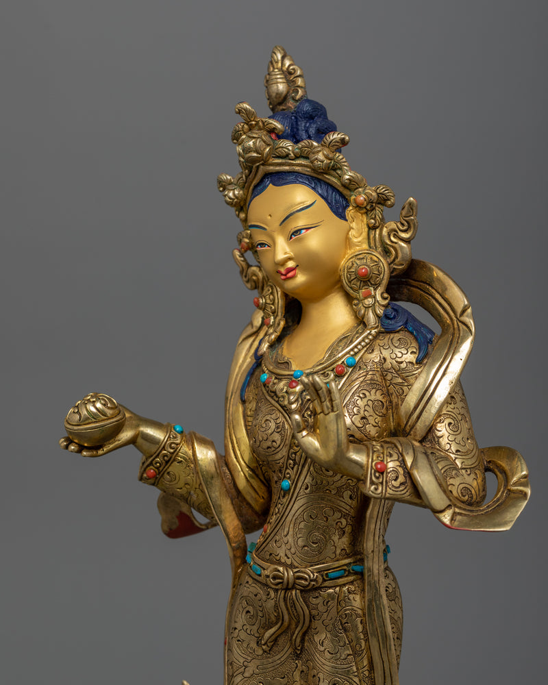 Divine Feminine Sculpture of Khando Yeshe Tsogyal & Mandarva | Guardians of Wisdom