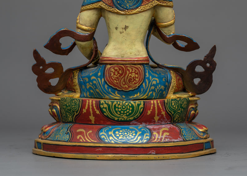 Radiant Vajrasattva Colorful Sculpture | Essence of Purification in Vivid Artistry