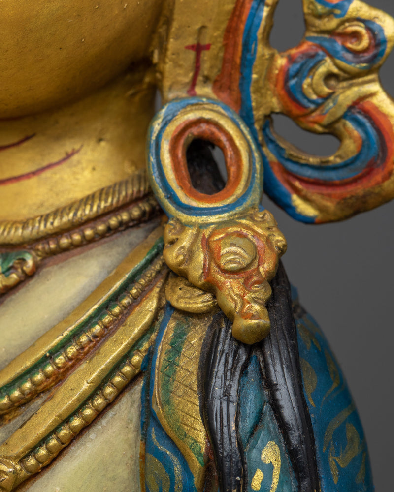 Radiant Vajrasattva Colorful Sculpture | Essence of Purification in Vivid Artistry