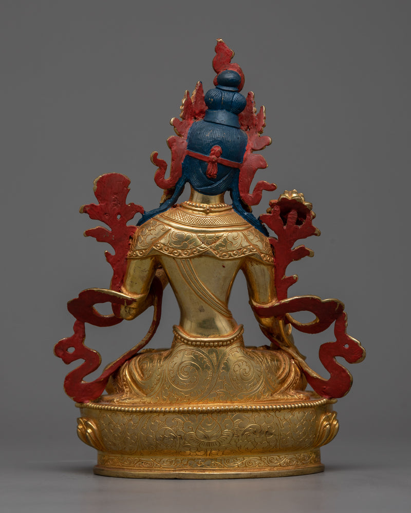 Serene White Tara Sculpture | Beacon of Healing and Longevity