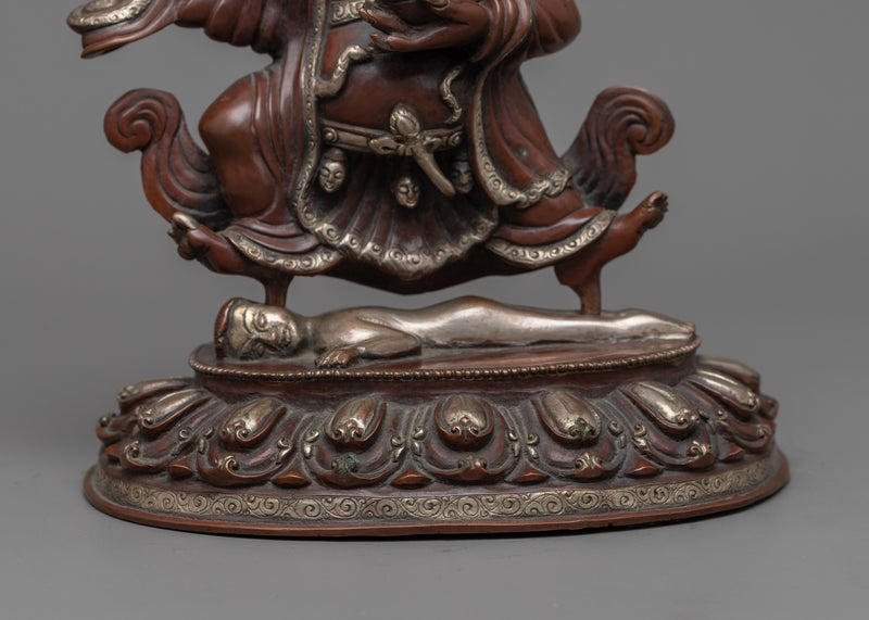 Fierce Mahakala Bernagchen Oxidized Sculpture | Guardian of the Dharma