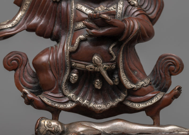 Fierce Mahakala Bernagchen Oxidized Sculpture | Guardian of the Dharma