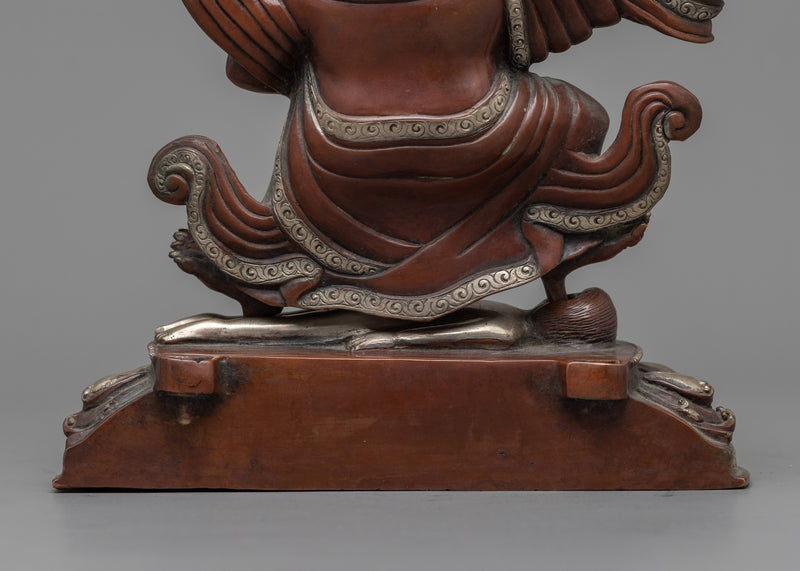 Fierce Mahakala Bernagchen Oxidized Sculpture | Guardian of the Dharma