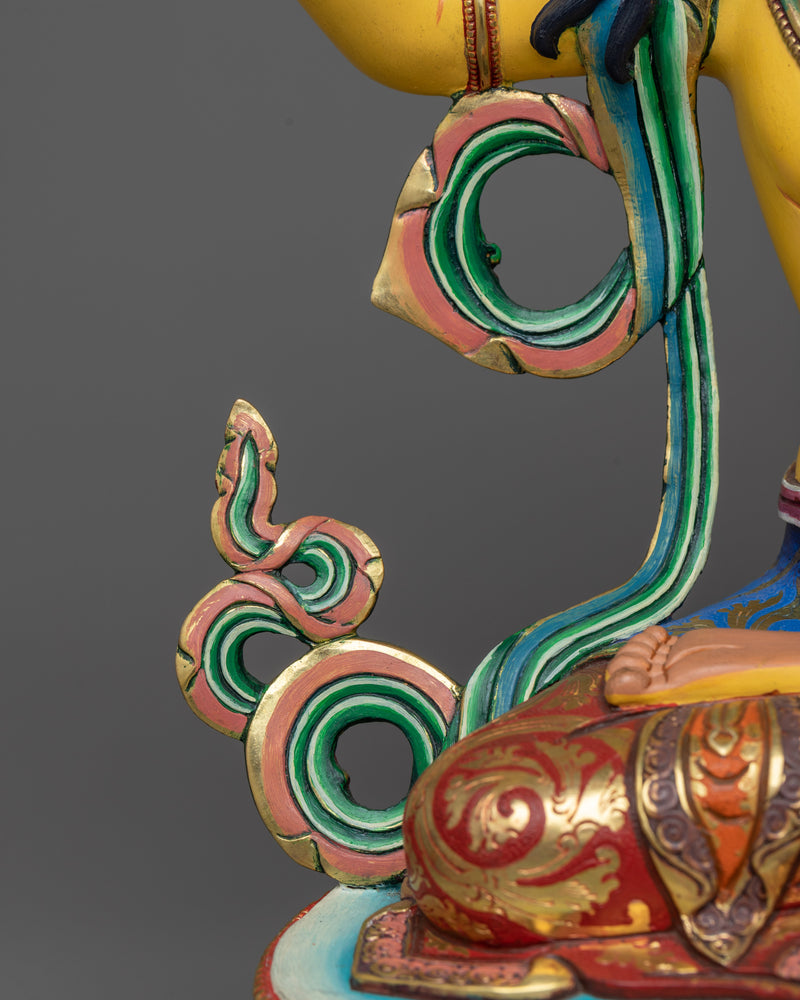 Radiant Colorful Manjushri Sculpture | Beacon of Transcendent Wisdom