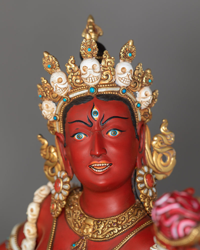 red vajrayogini sculpture