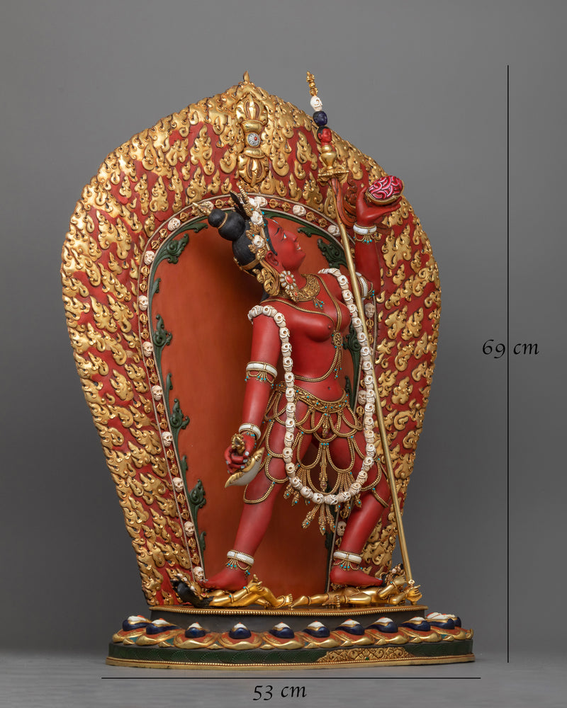 red vajrayogini sculpture