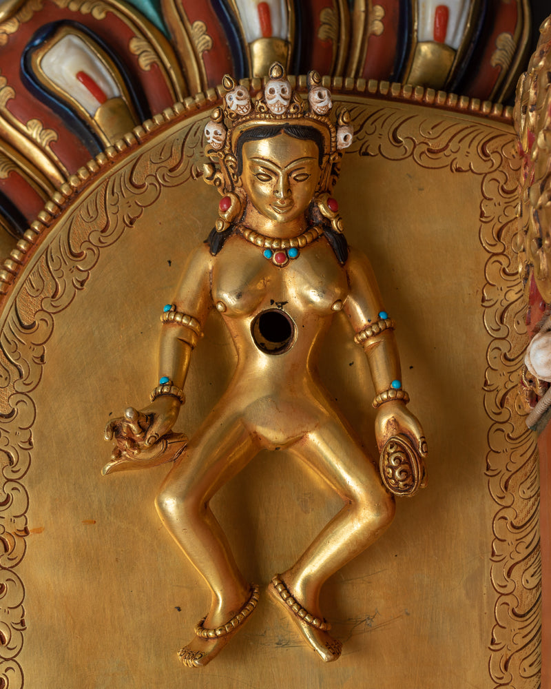 Fiery Red Vajrayogini Sculpture | Dance of Divine Liberation