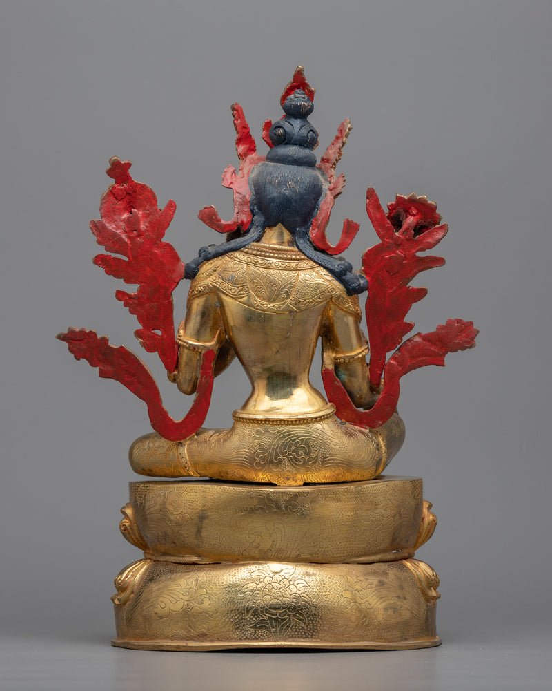 Compassionate Green Tara Sculpture | Protector and Swift Rescuer