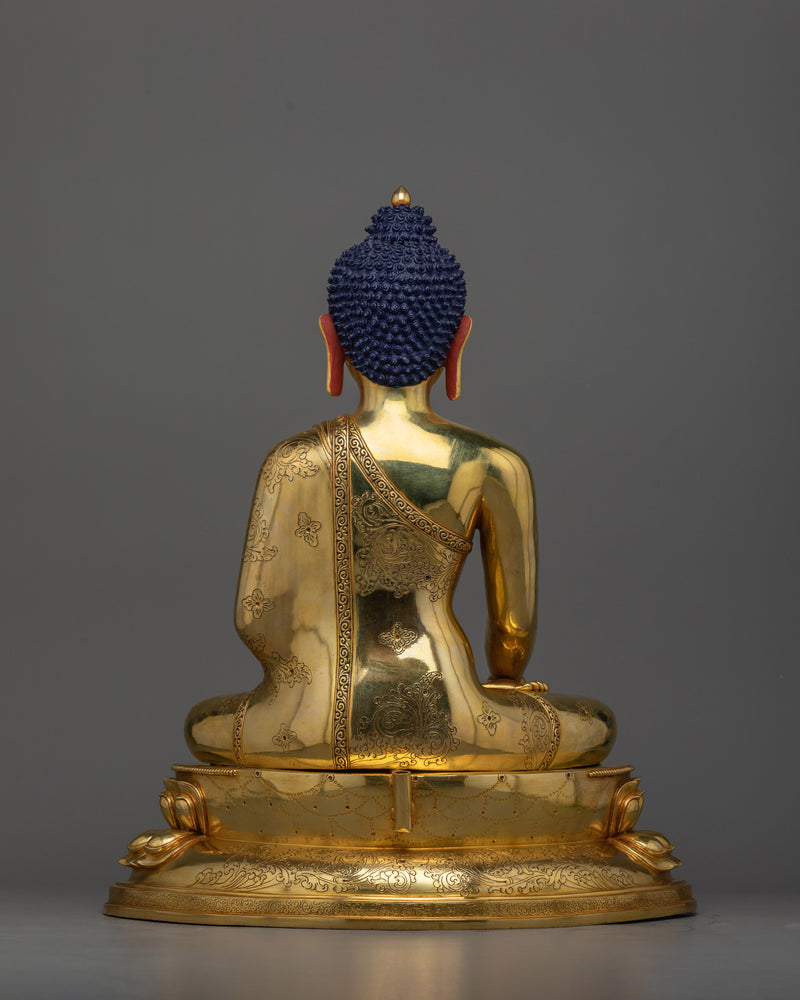 Serene Shakyamuni Buddha Sculpture | Pinnacle of Enlightenment