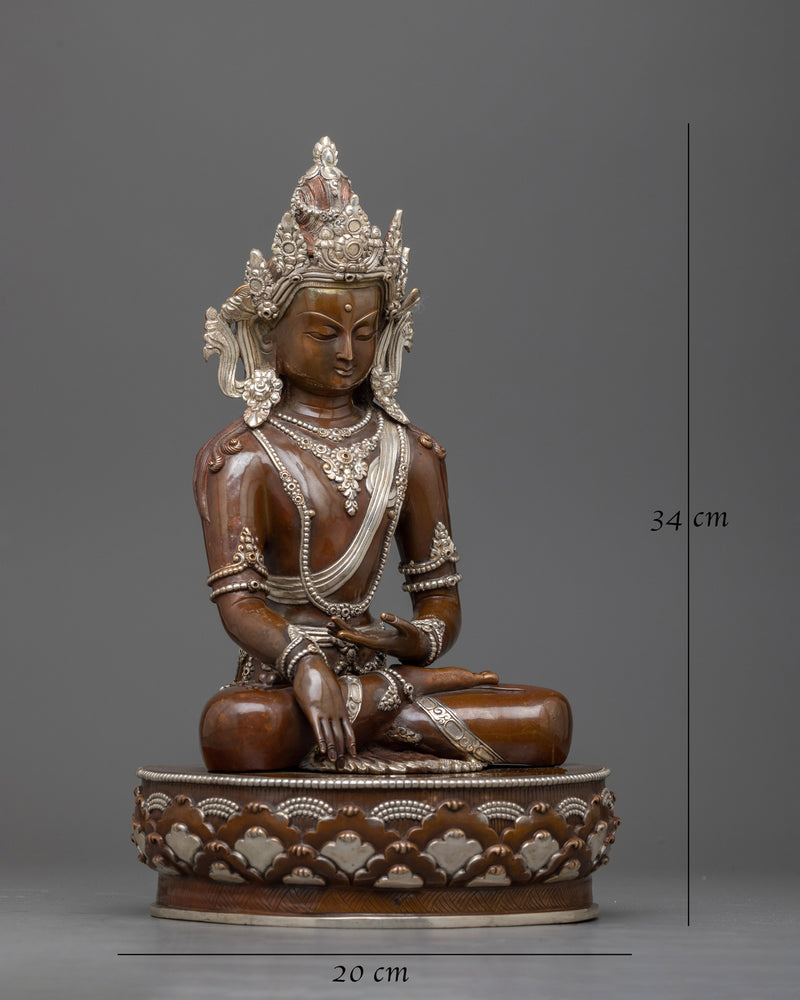 crown-buddha-shakyamuni-sculpture