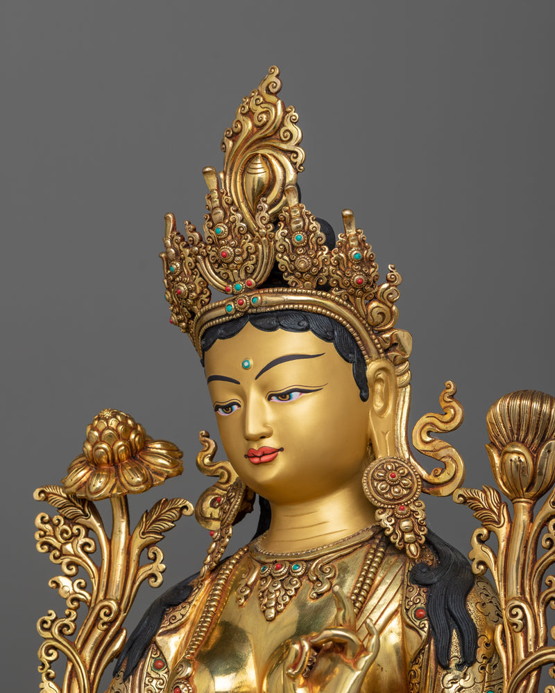 green-tara-sculpture-for-buddhist-altar