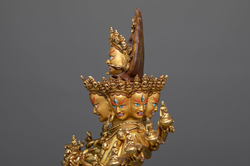 Hevajra with Consort Statue | Union of Supreme Wisdom and Compassion