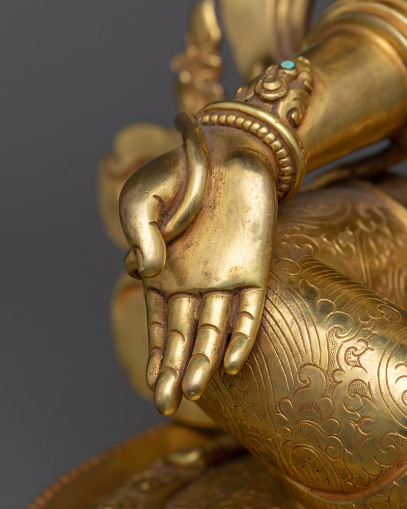 The Venustus Green Tara Statue | Experience Divine Feminine Grace