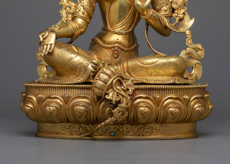 The Venustus Green Tara Statue | Experience Divine Feminine Grace