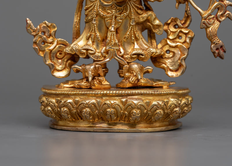 Heruka White Mahakala Statue | Guardian of Spiritual Purity