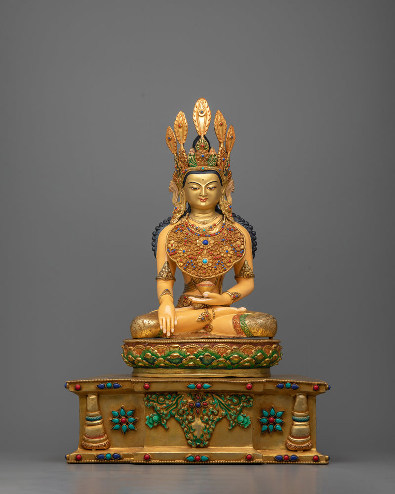 Coronet Shakyamuni Buddha Statue | Epitome of Spiritual Majesty