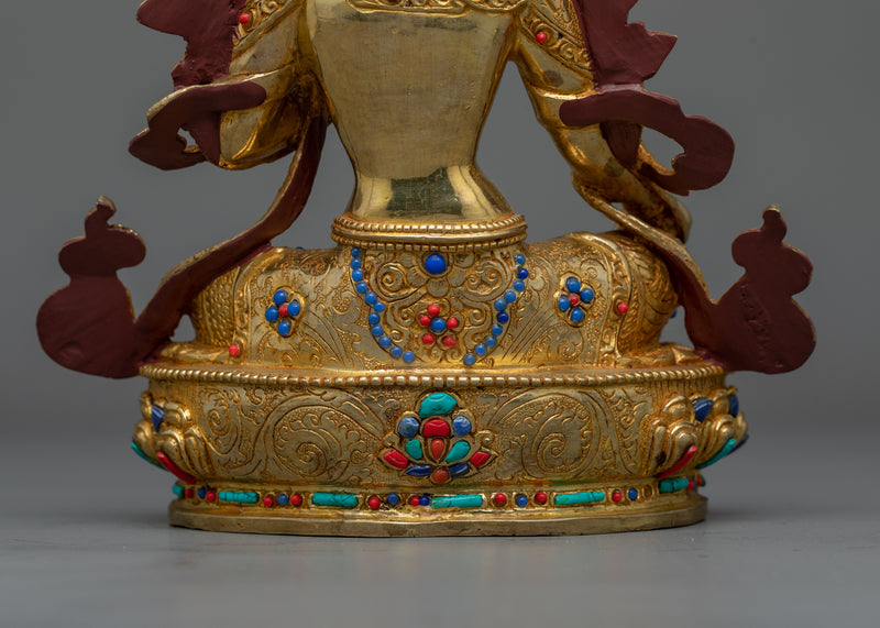 Bodhisattva Green Tara Statuette | Beacon of Compassion and Swift Aid