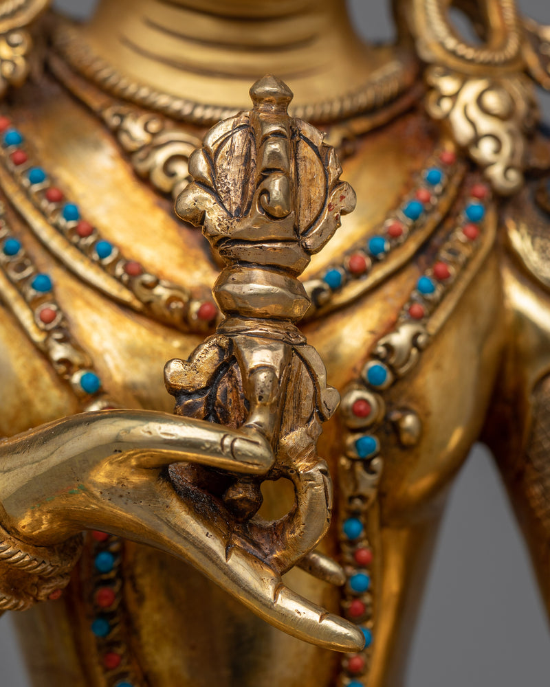 Vajrasattva Bodhisattva Shrine Sculpture | Beacon of Purification and Enlightenment