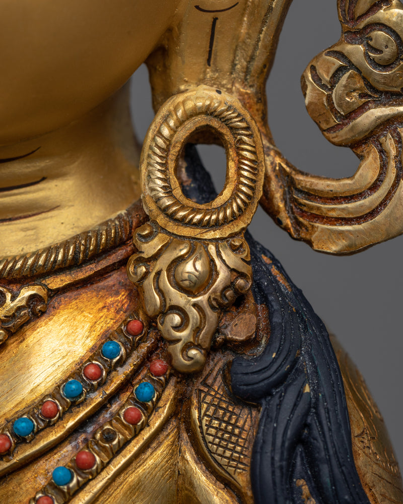 Vajrasattva Bodhisattva Shrine Sculpture | Beacon of Purification and Enlightenment