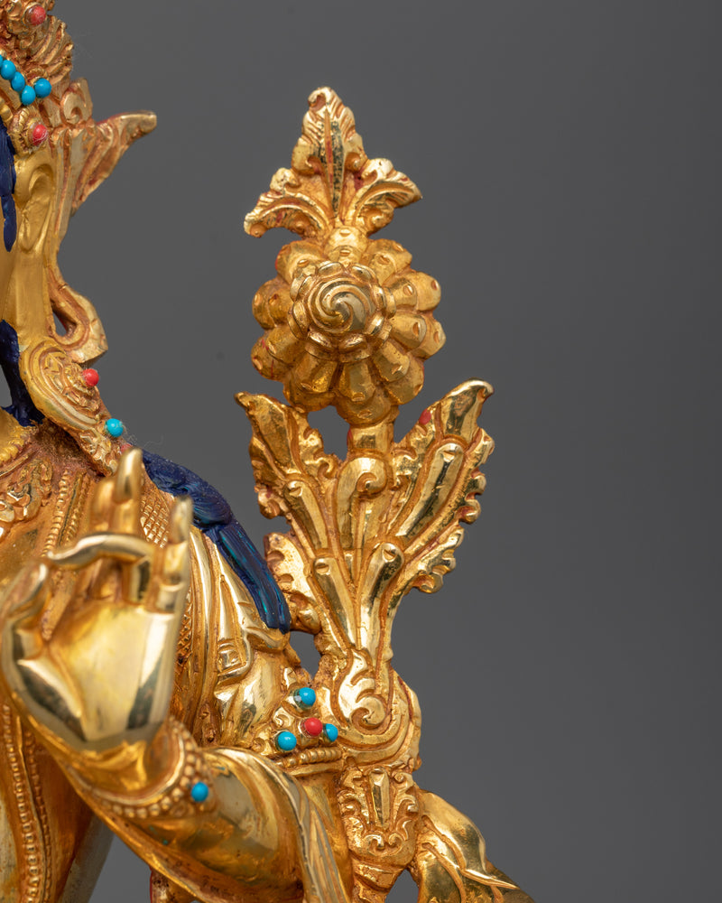 The Syama Tara Statue | Divine Embodiment of Wisdom and Protection