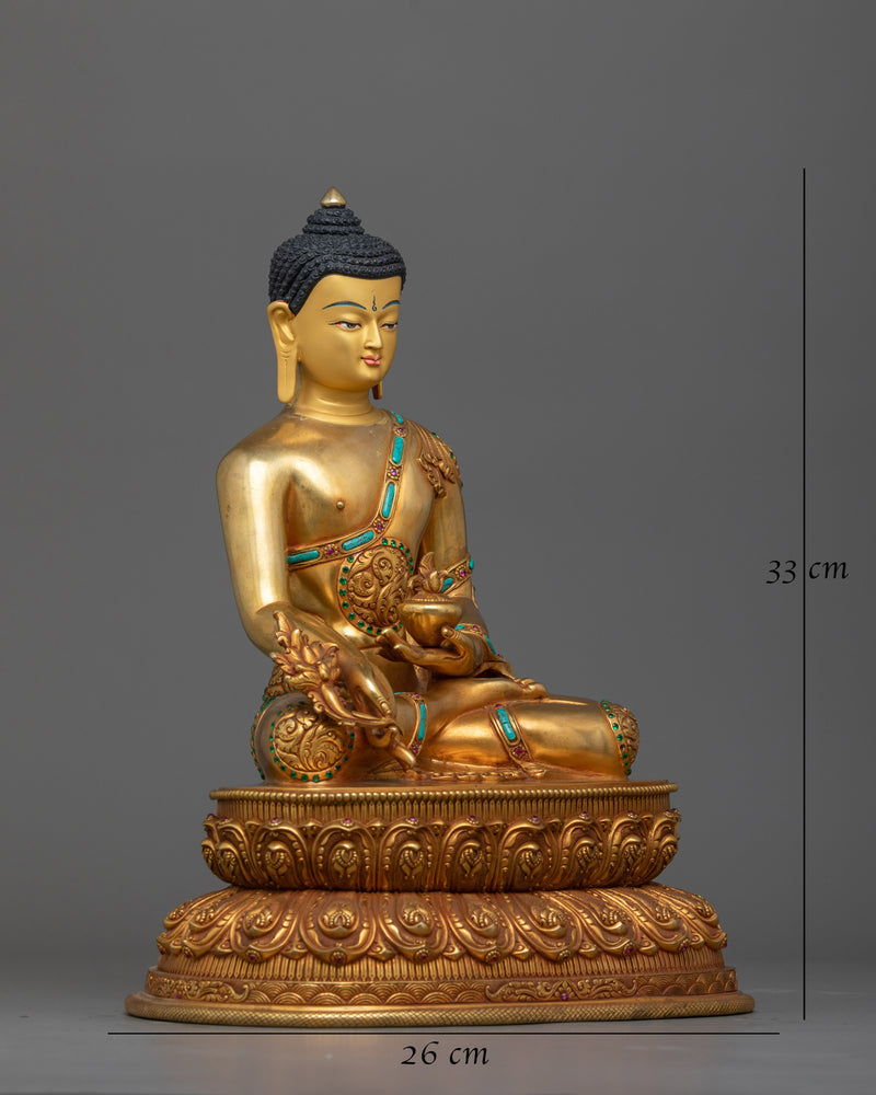 Bhaiṣajyaguru Statue | Medicine Buddha Healing Radiance and Divine Grace