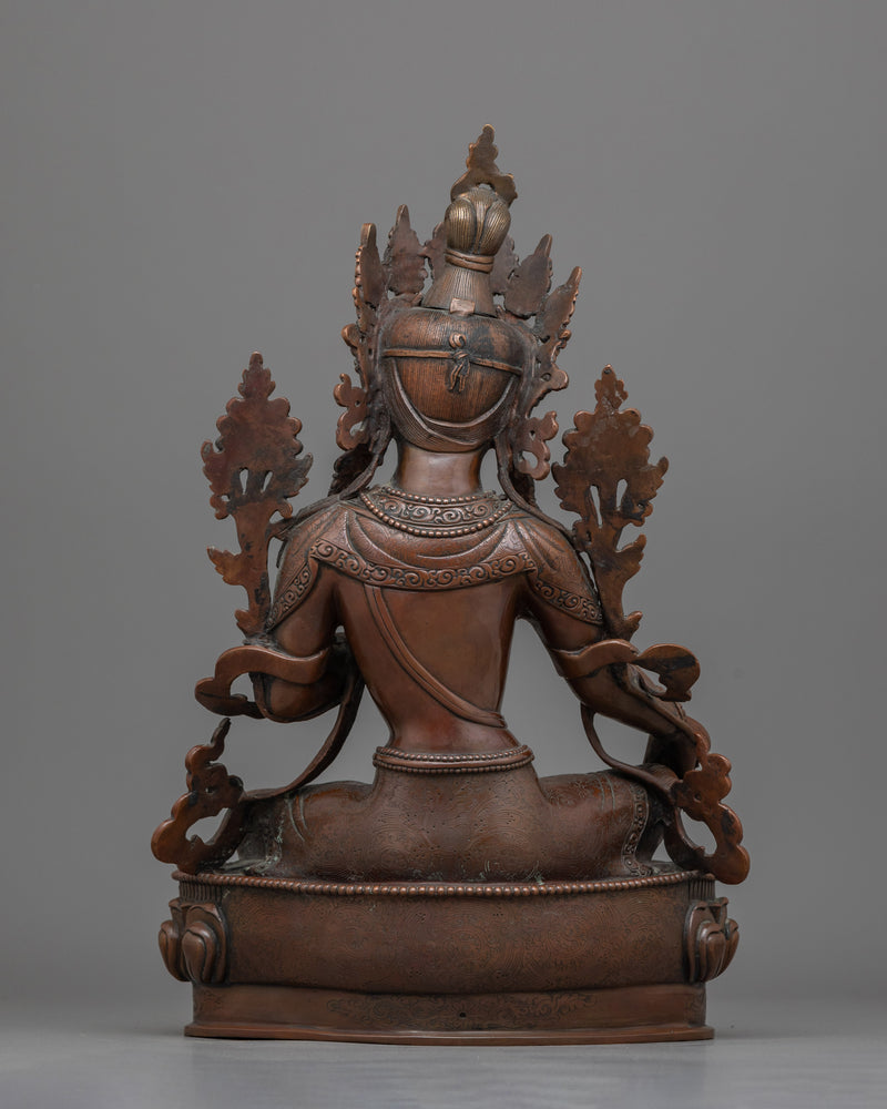 Green Arya Tara Statue | Symbol of Compassion and Liberation