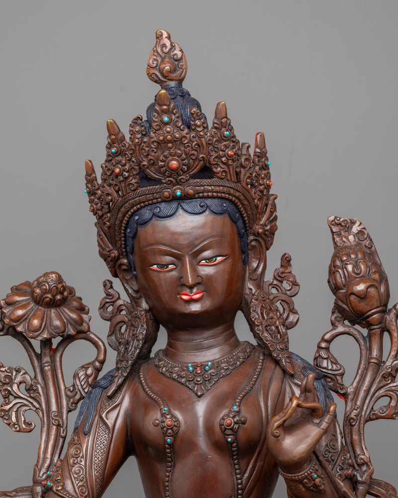 Green Shyamatara Statue | Symbol of Compassion and Protection