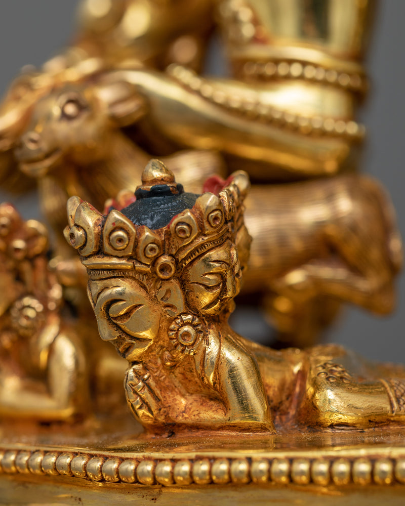 Yamantaka with His Consort Statue | Embodying Divine Protection and Union