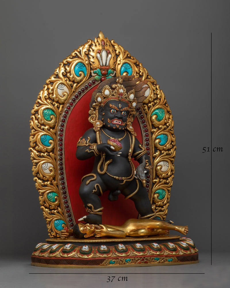 Heruka Black Dzambhala Statue | Symbol of Wealth and Prosperity