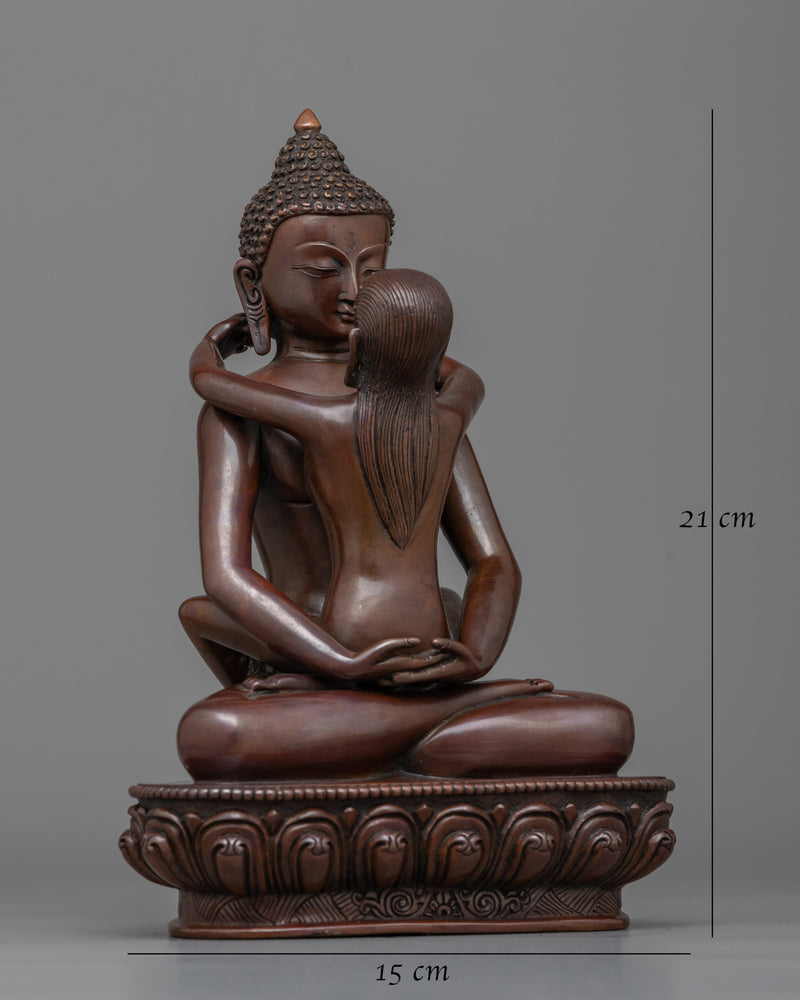 Samantabhadra with His Consort Statue | Embodying Divine Union and Balance