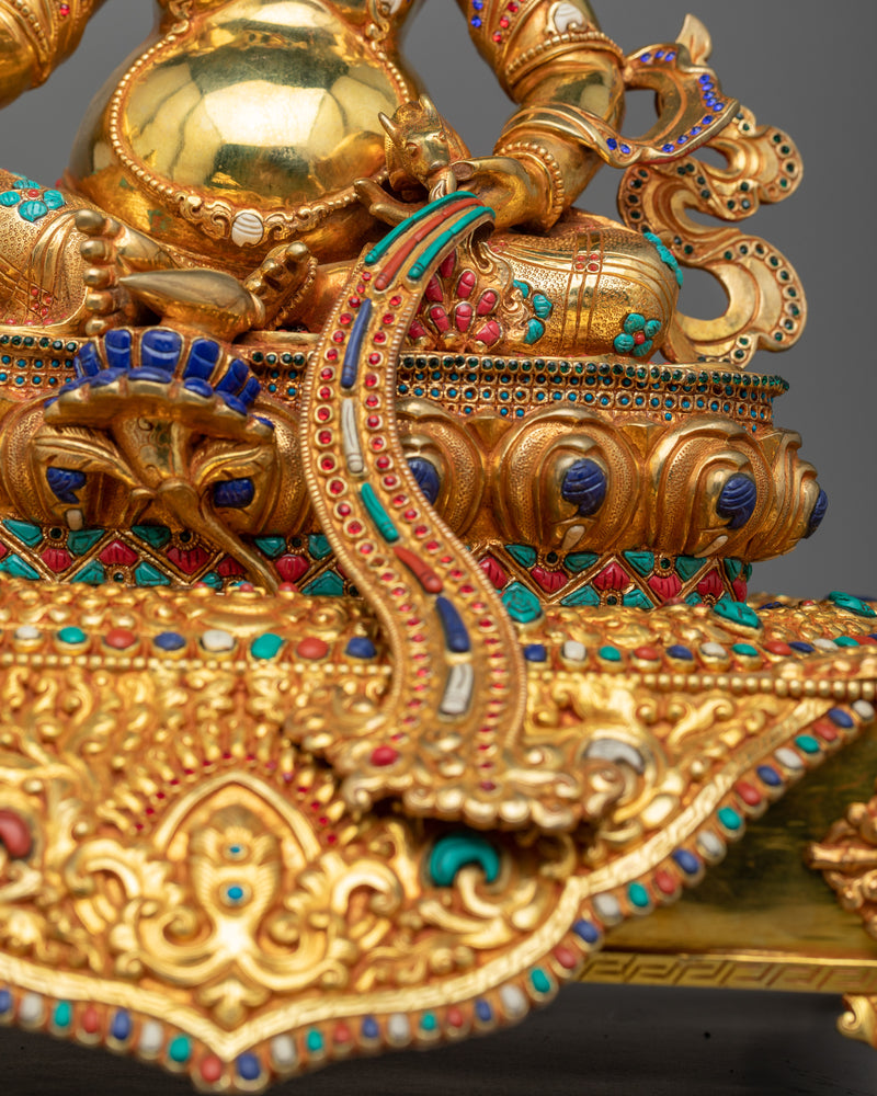 Dzambhala the Jewel Deity Statue | Invoking Prosperity and Spiritual Wealth