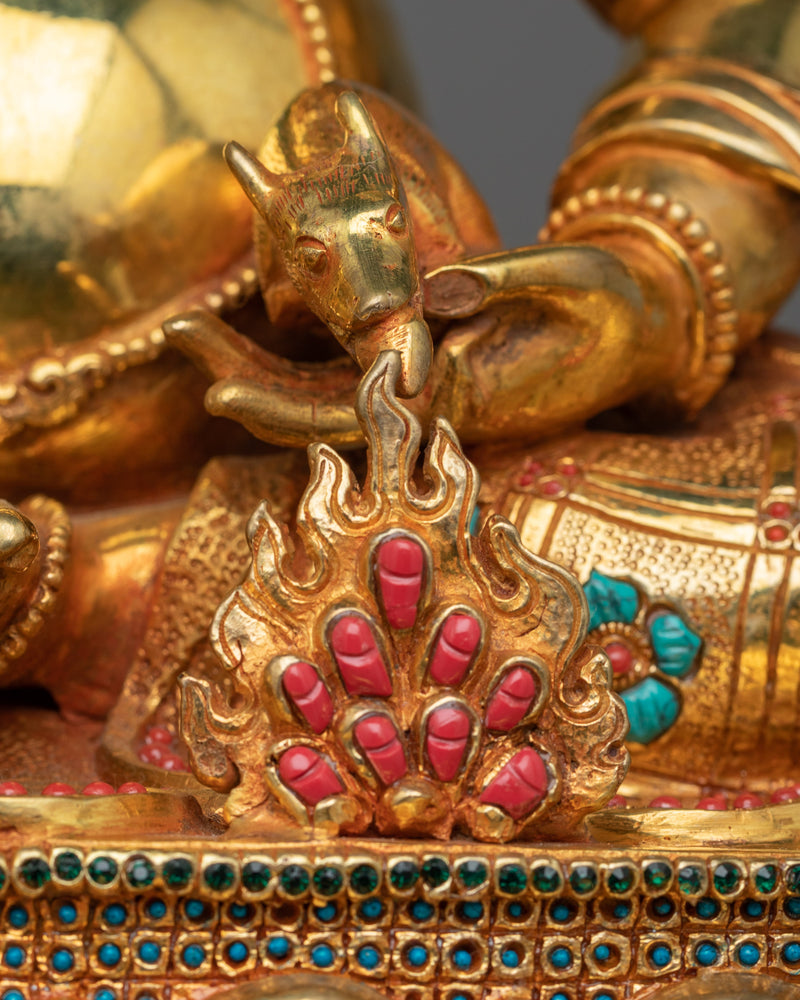 Dzambhala the Jewel Deity Statue | Invoking Prosperity and Spiritual Wealth