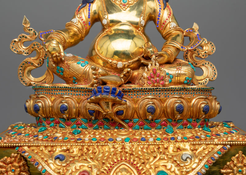 Dzambhala the Jewel Deity Statue | Invoking Prosperity and Spiritual Wealth