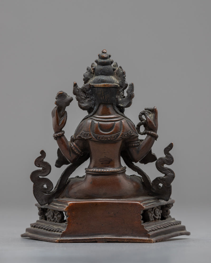 The Buddhist Deity of Mercy Chenrezig Statue | Radiating Compassion and Spiritual Blessings