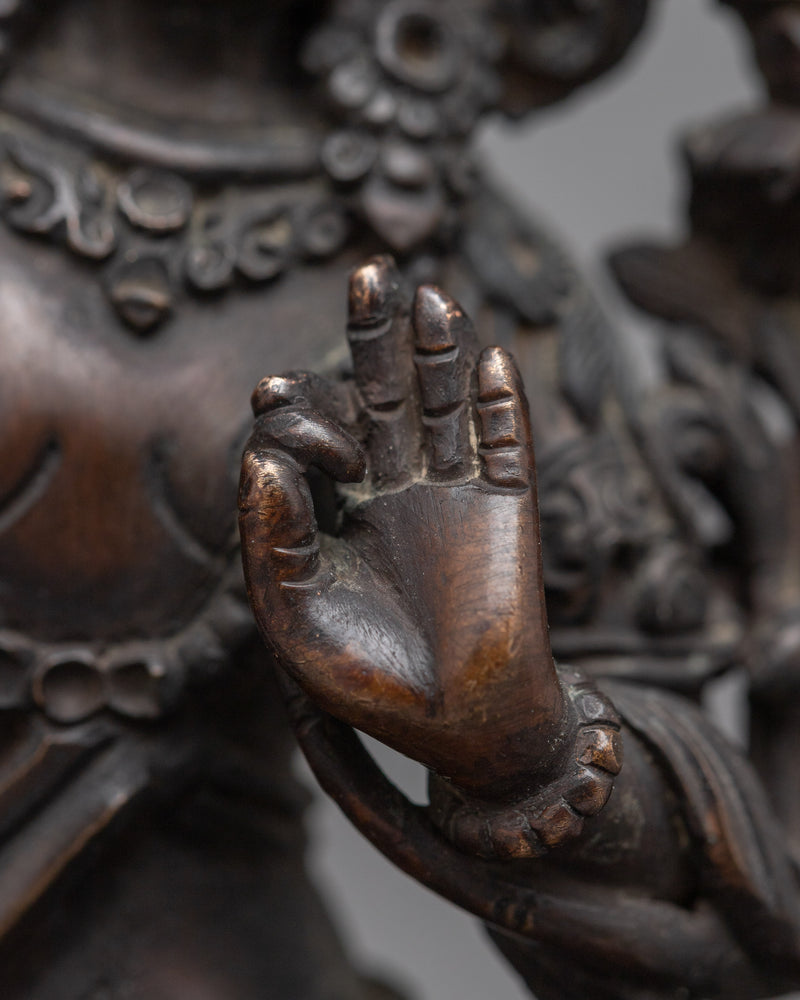 The Wisdom Bodhisattva Statue | Manjushri Radiating Divine Wisdom and Spiritual Insight