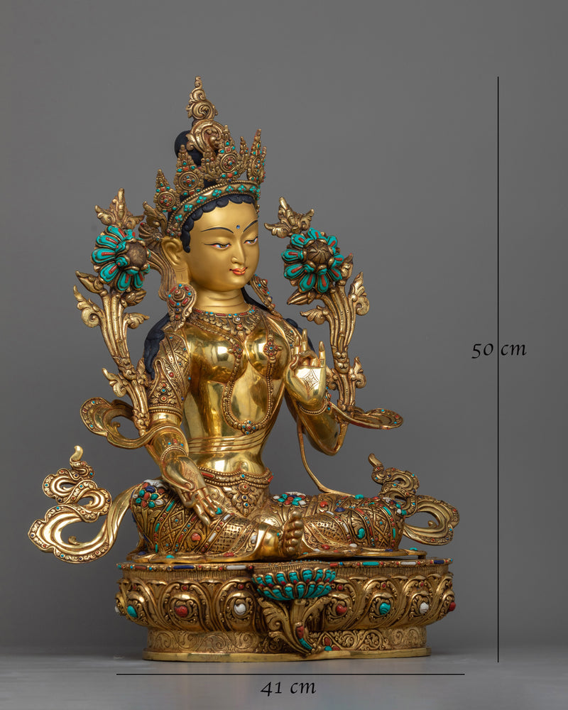 The Presence of Buddhist Syamatara Statue | Radiating Divine Compassion and Protection