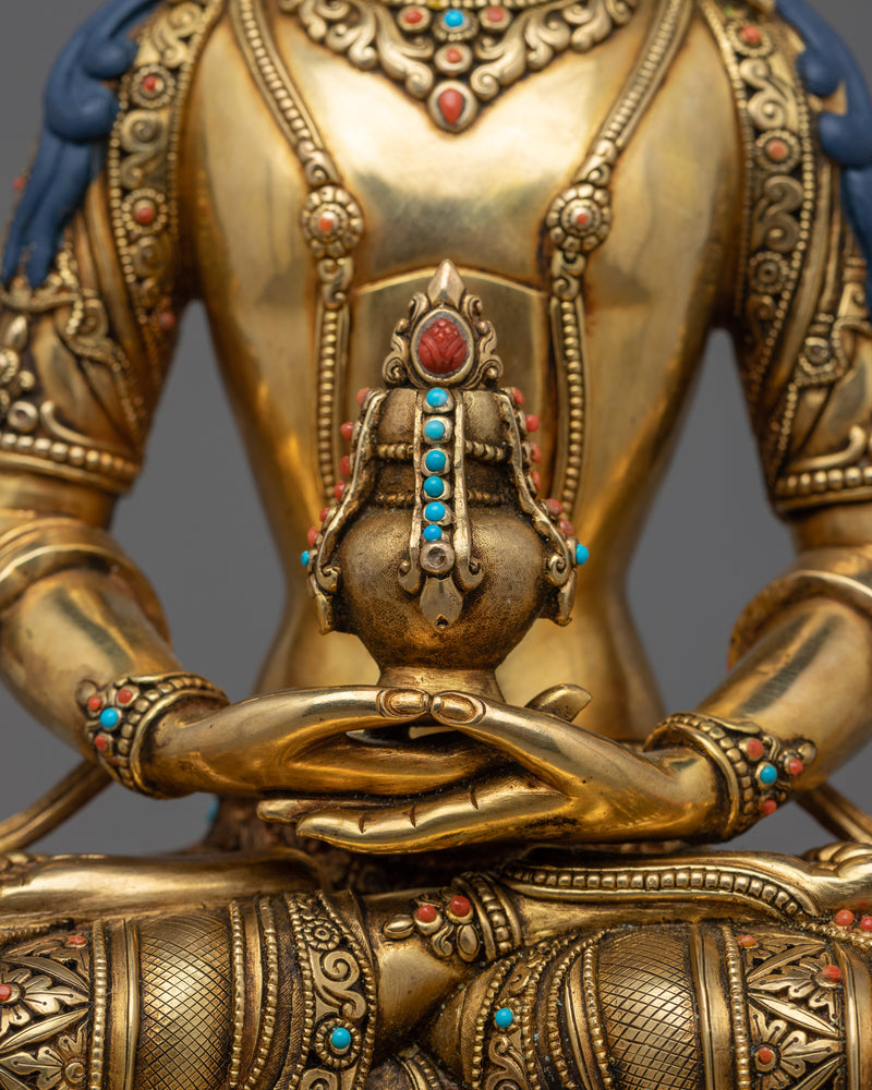 Longevity Bodhisattva Amitayus Statue | Radiant Symbol of Eternal Life